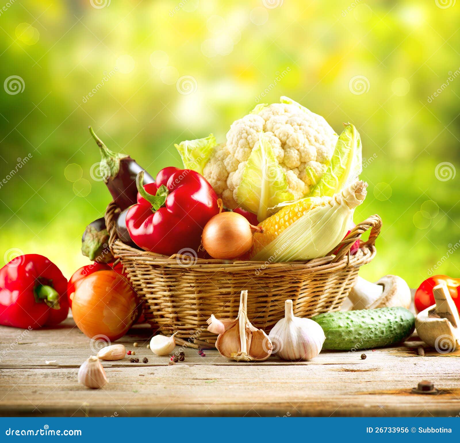 healthy organic vegetables