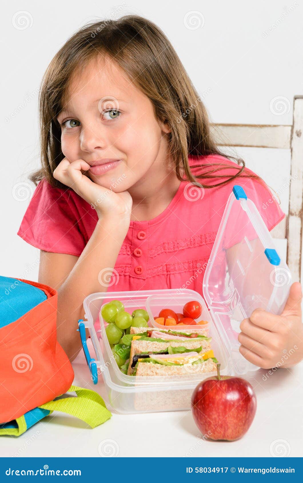 Year Old Preschooler Girl Eating Snacks Lunch Box While Travelling Stock  Photo by ©encrier 606649056