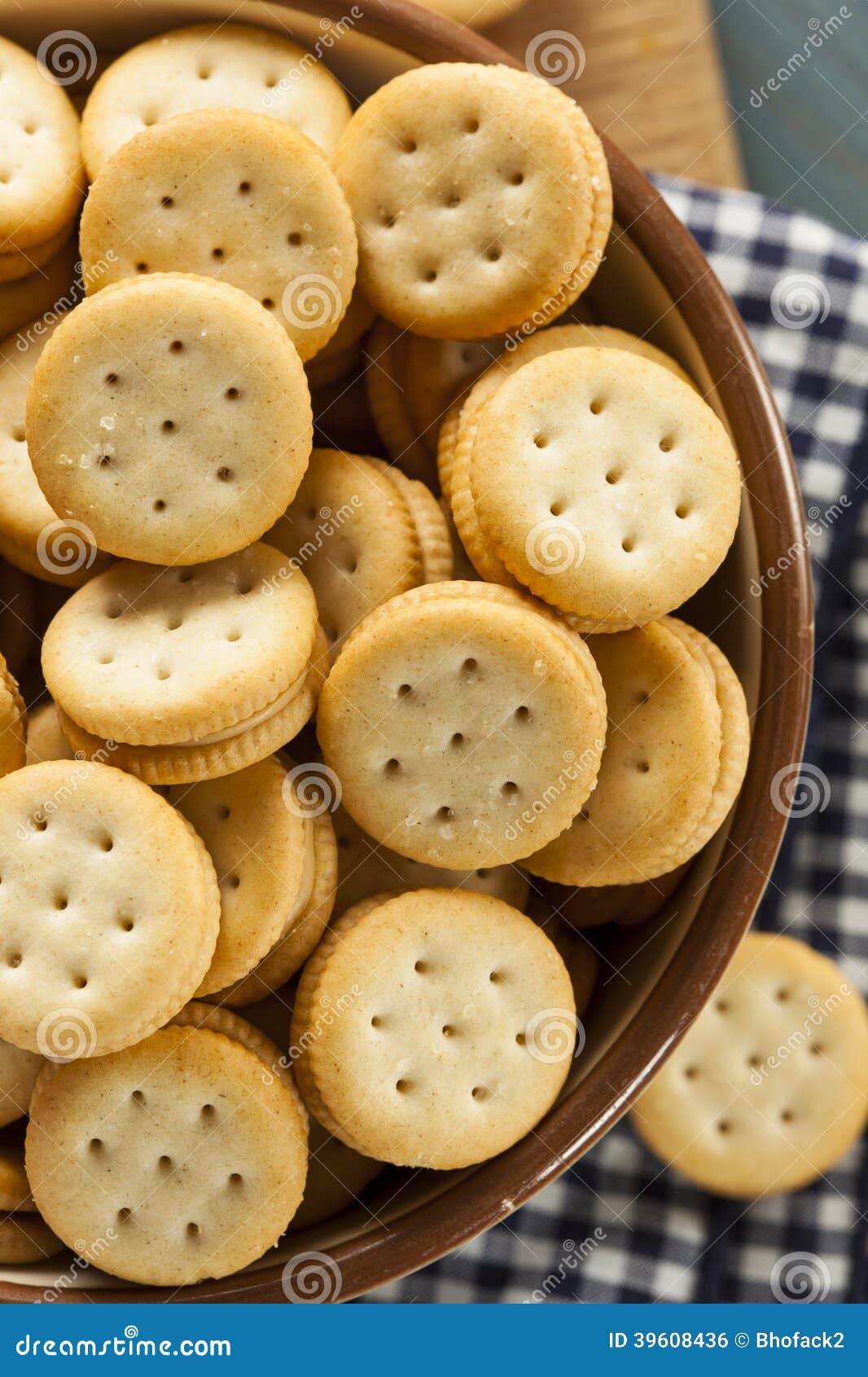 Healthy Peanut Butter Sandwich Crackers Stock Photo Image of peanut