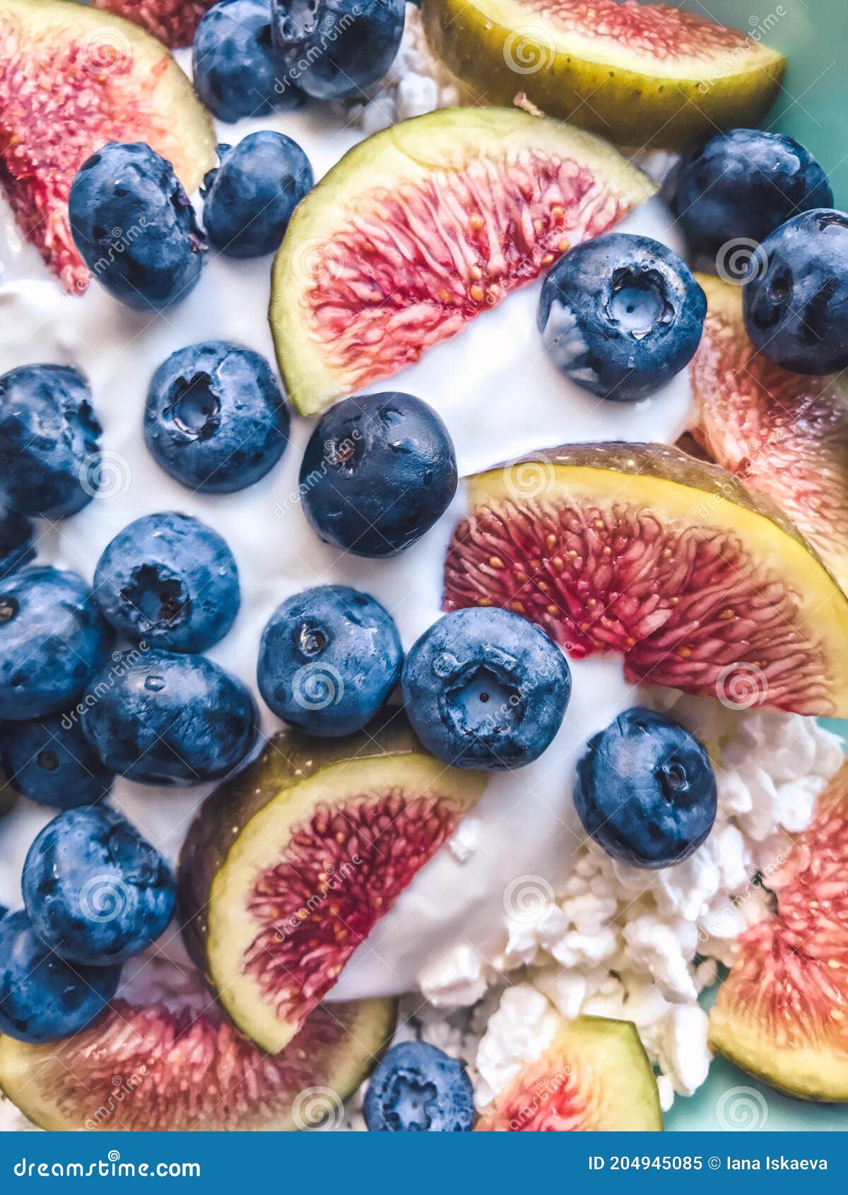 Healthy fruit breakfast stock image. Image of gourmet - 204945085