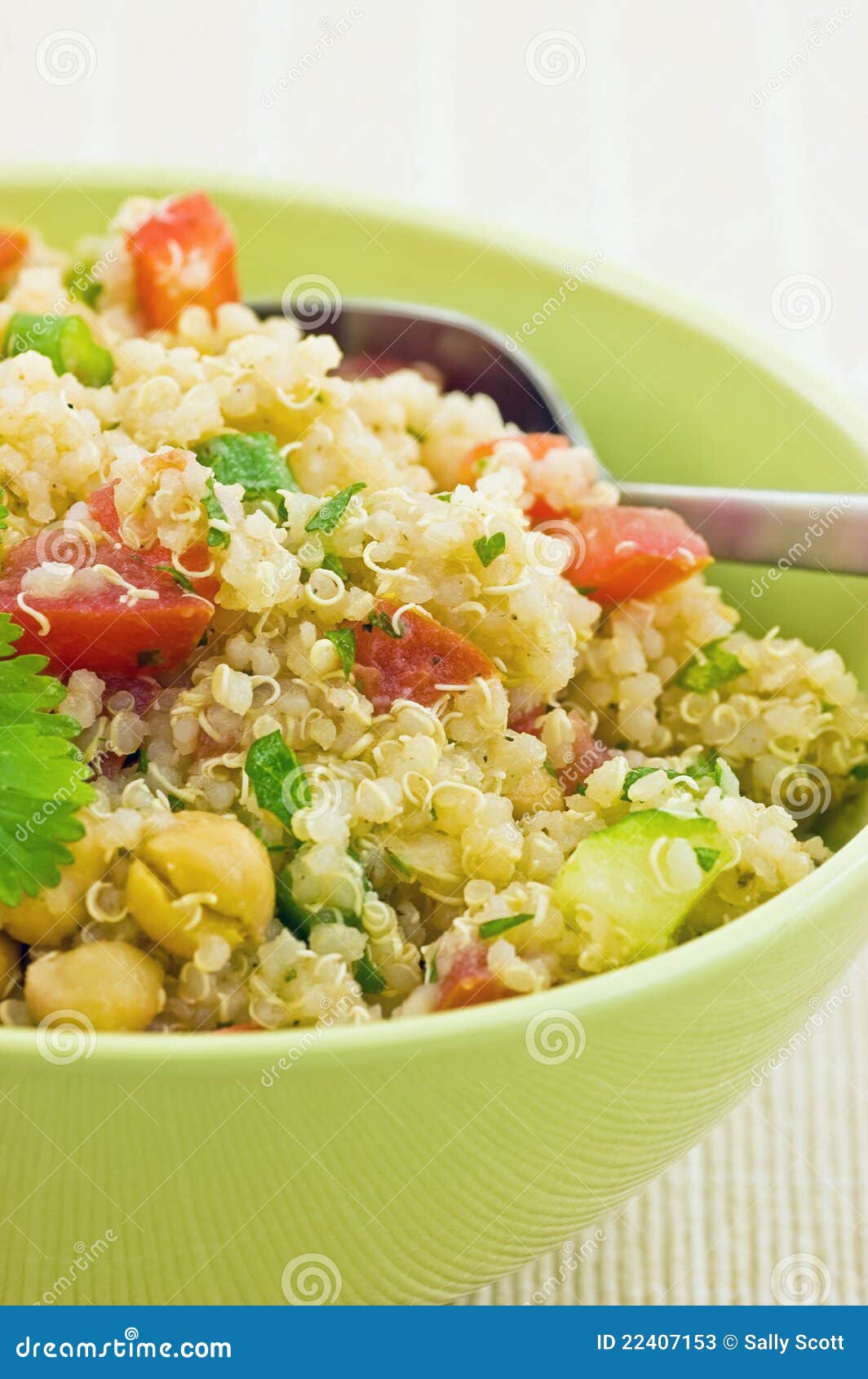 Healthy Quinoa salad stock image. Image of staple, closeup 22407153