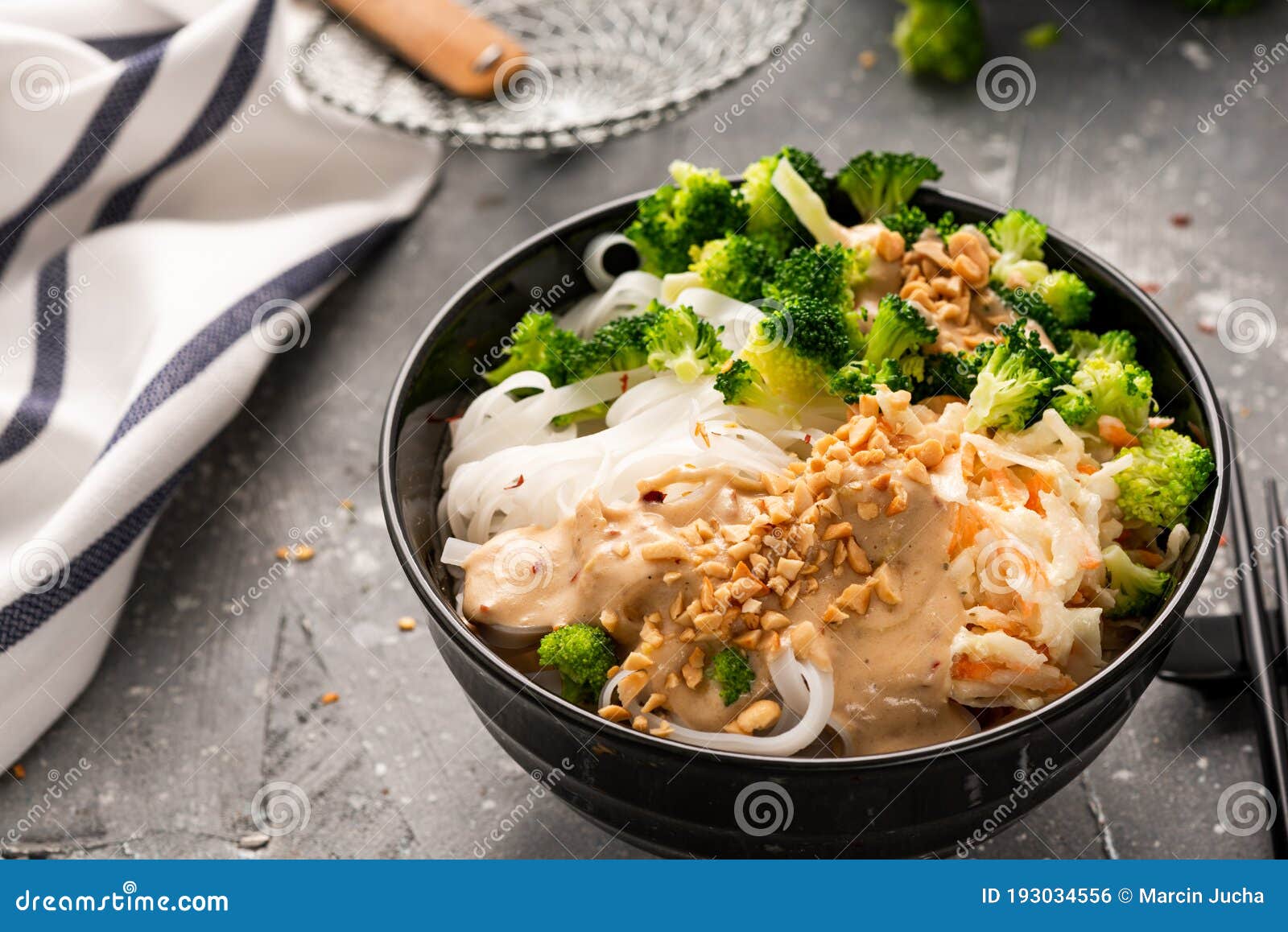 Healthy Ramen Soup Arranged in Decorative Bowl and Served Stock Photo Image of broccoli, asian