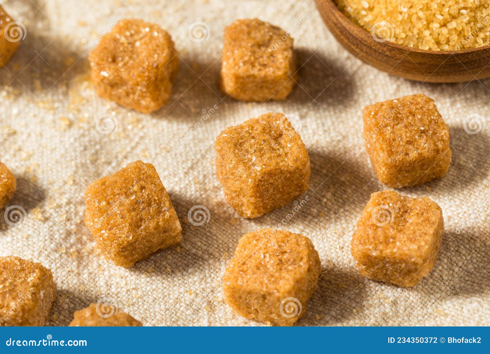 Healthy Raw Brown Sugar Cubes Stock Photo Image of cane, sweetener