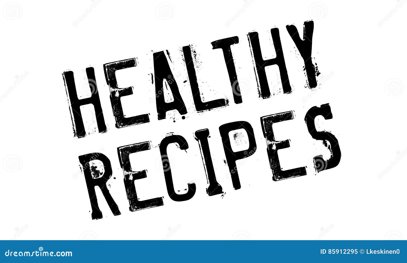 healthy recipes rubber stamp