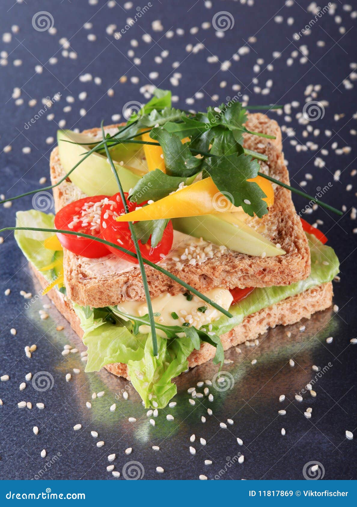 Healthy sandwich stock image. Image of slices, avocado 11817869