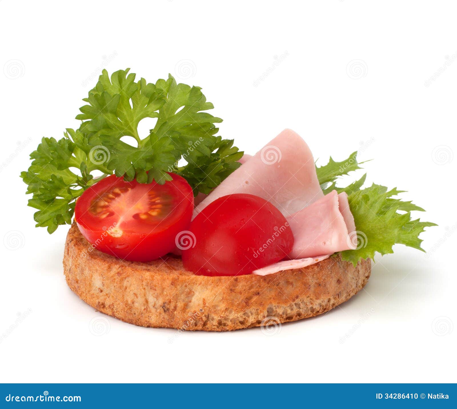 Healthy Sandwich with Vegetable and Smoked Ham Stock Photo Image of nutrition, parsley 34286410