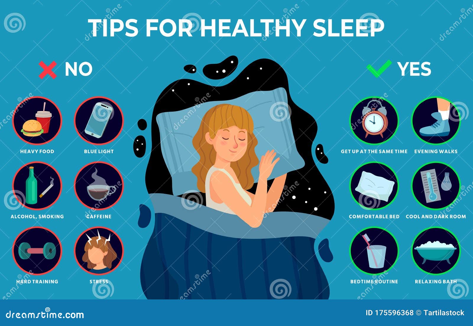 Sleeping Infographics Layout Vector Illustration 210622786