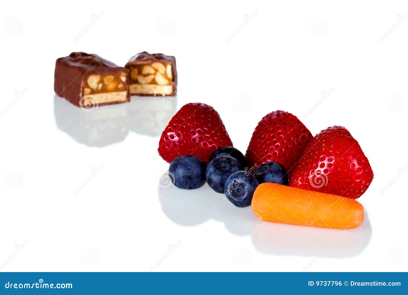 The Healthy Snack Choice stock photo. Image of group, fruits 9737796