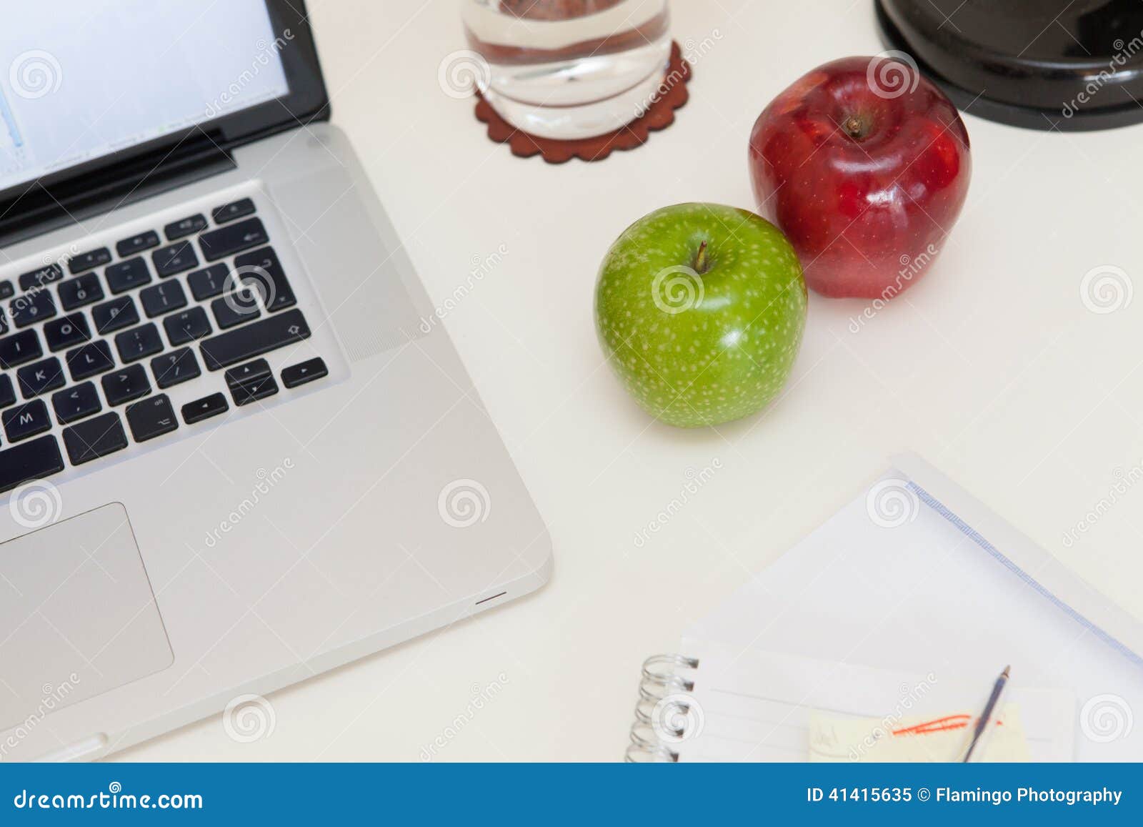 Healthy Snack on a Office Desk Stock Image Image of drink, lifestyles