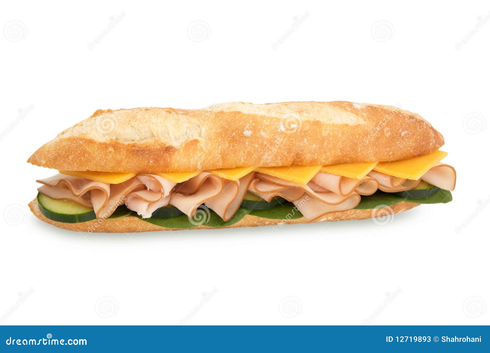 Healthy sub sandwich stock image. Image of leaf, healthy 12719893