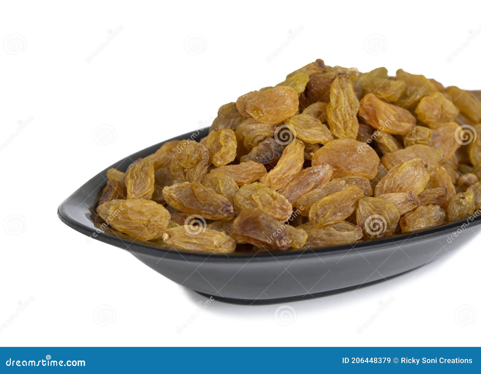 Healthy Sweet Golden Raisins or Dried Grapes Stock Image - Image of ...