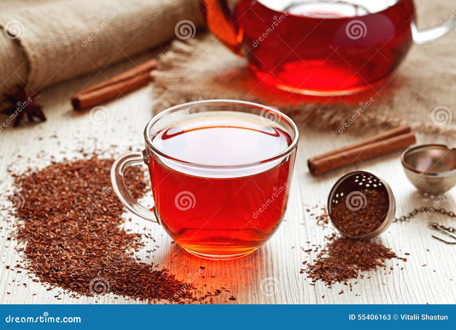 healthy traditional herbal rooibos beverage tea