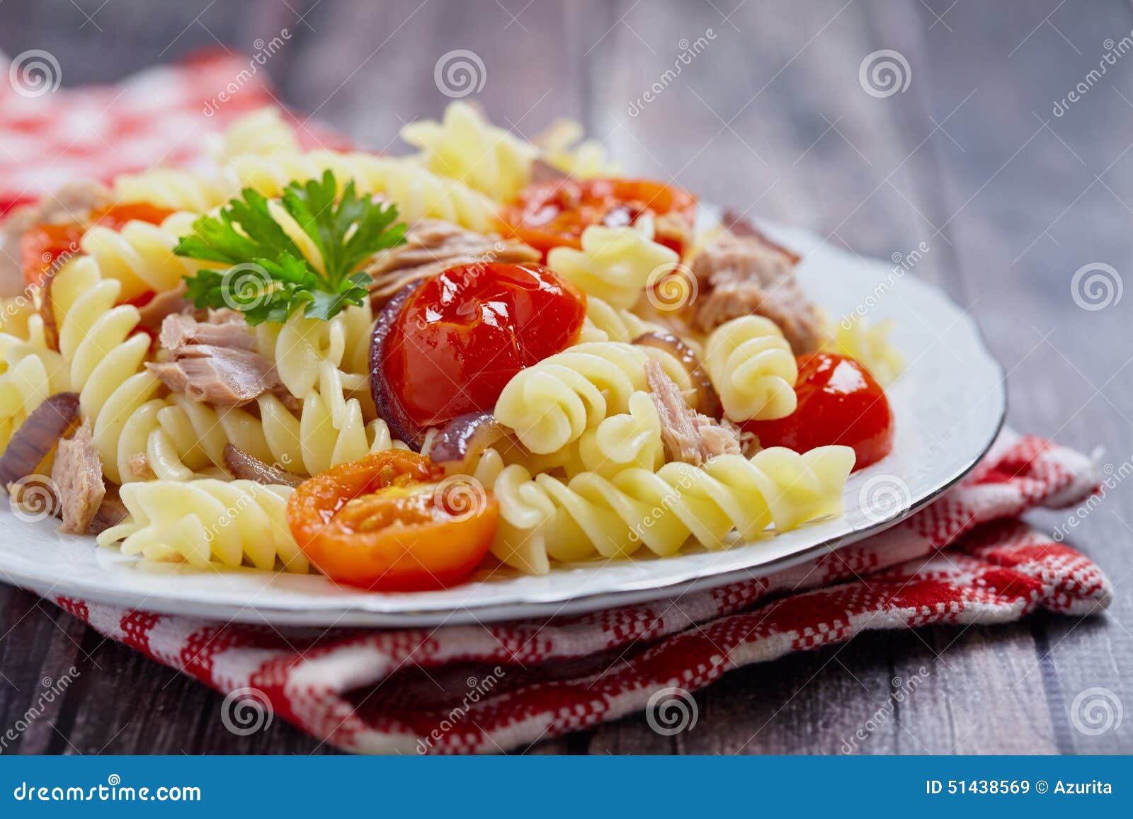 Healthy Tuna and Tomato Pasta Stock Image Image of background, traditional 51438569