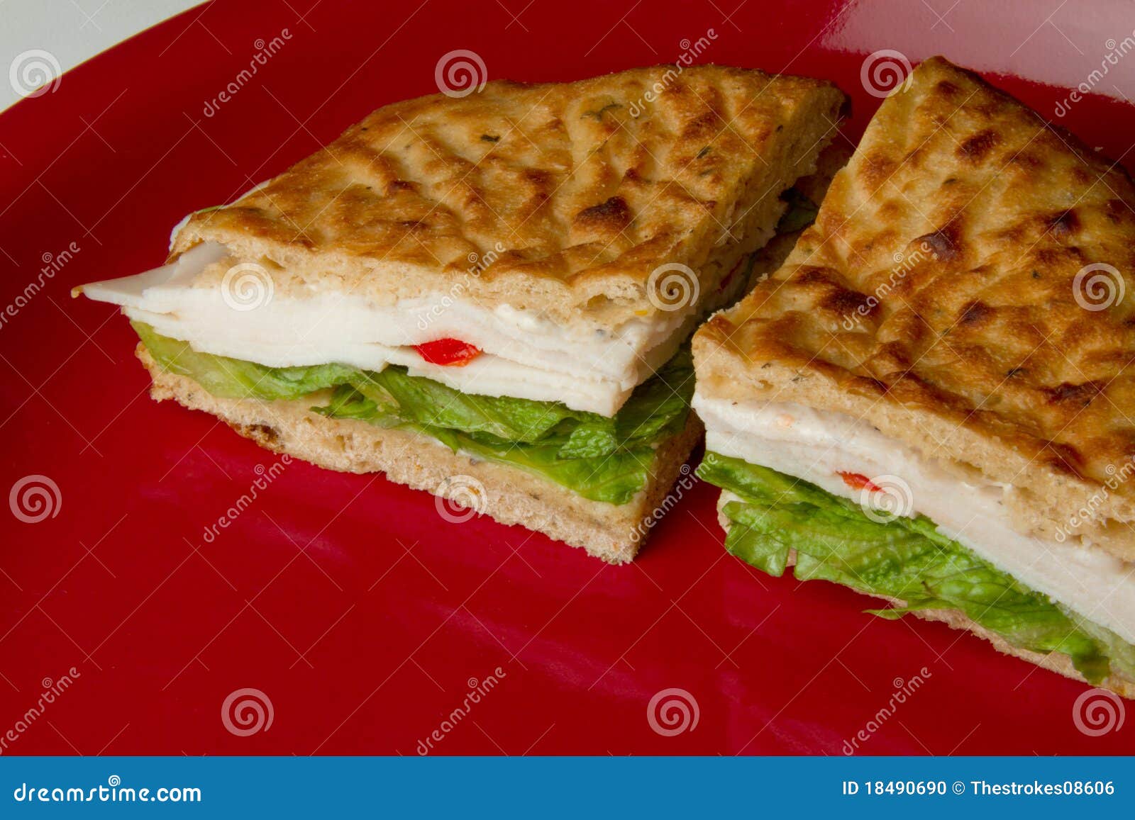 Healthy Turkey and Swiss Sandwich Stock Photo Image of vegetable, lettuce 18490690