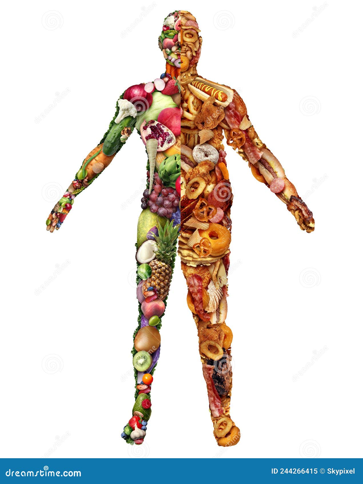 Unhealthy Eating Temptation Stock Illustration CartoonDealer unhealthy-eating-temptation-stock-illustration-cartoondealer