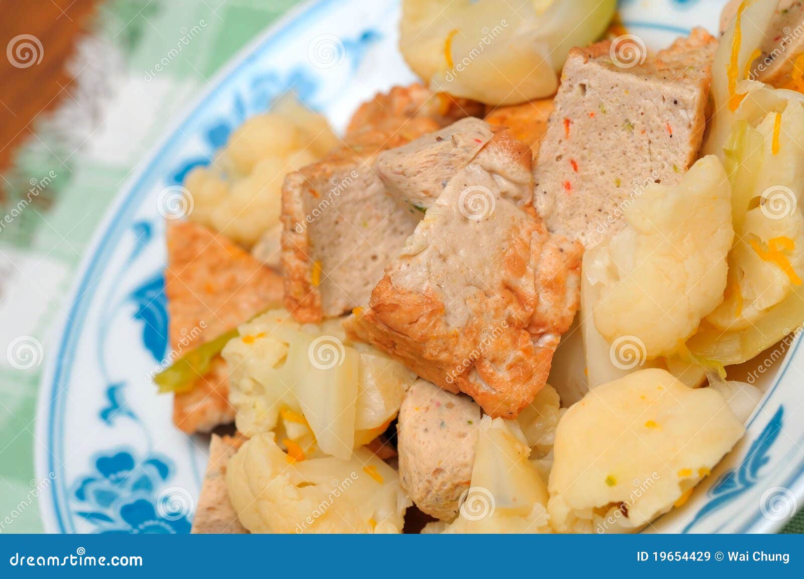 Healthy Vegetable And Bean Curd Stock Image Image of tasty, menu