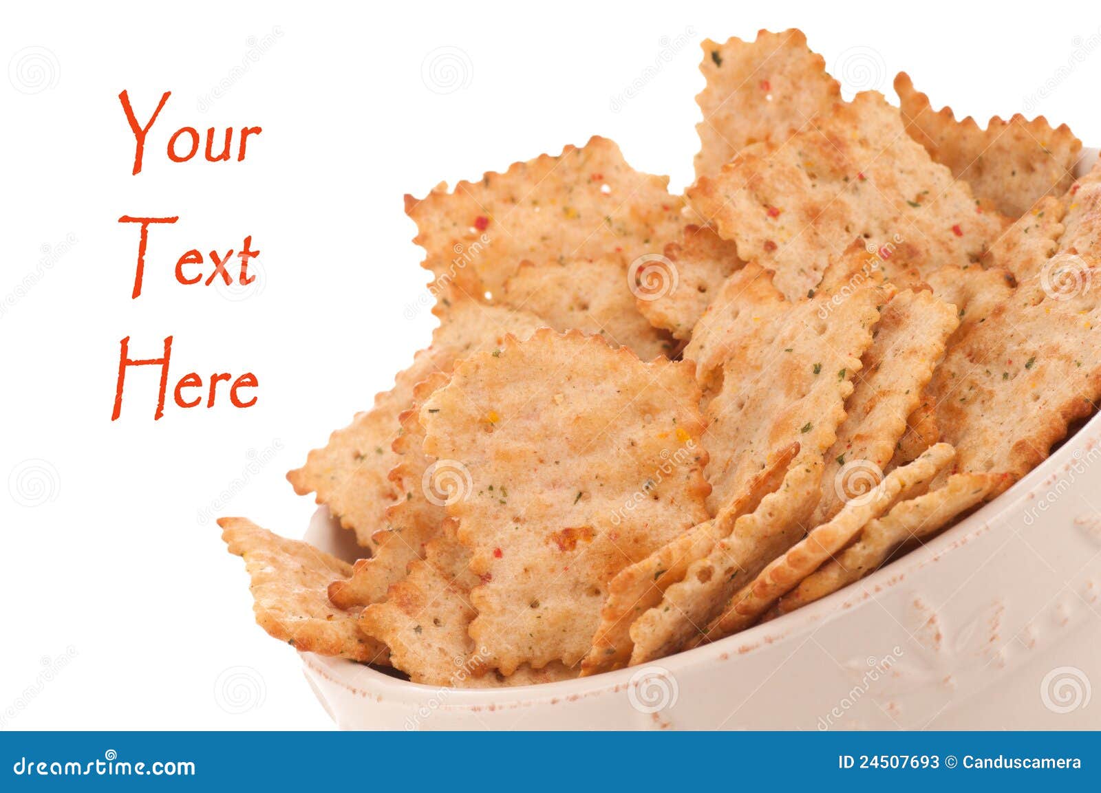 Healthy Vegetable Crackers In A Bowl Stock Image Image of school