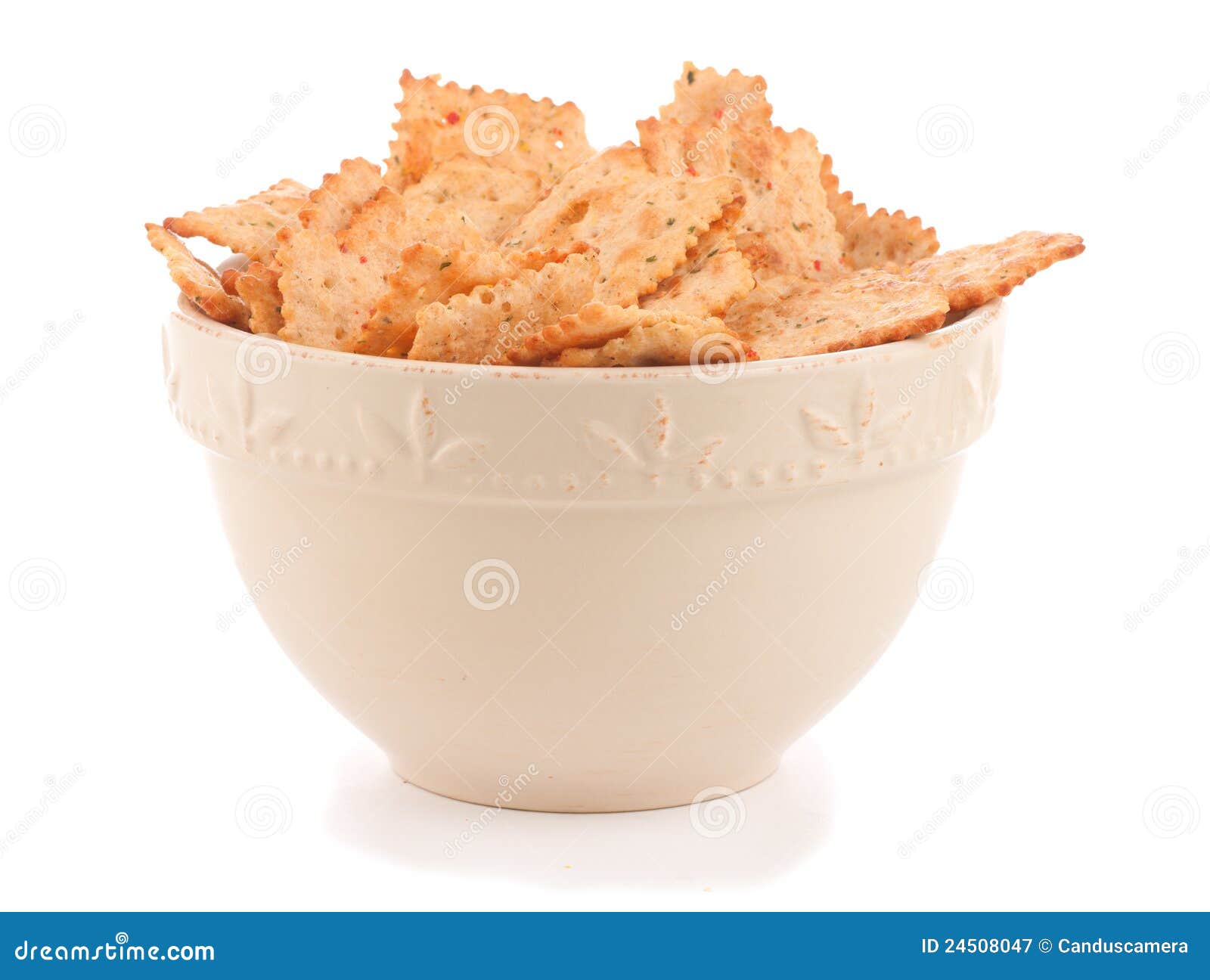 Healthy Vegetable Crackers In A Bowl Stock Image Image of closeup