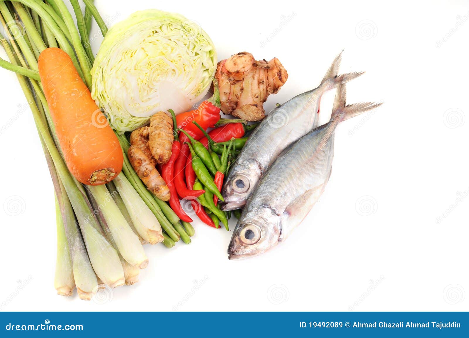 A Healthy Vegetables and Fish Stock Image Image of lunch, dish 19492089