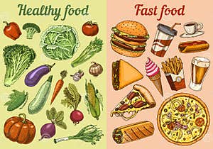 Healthy Food Vs Junk Food Chart