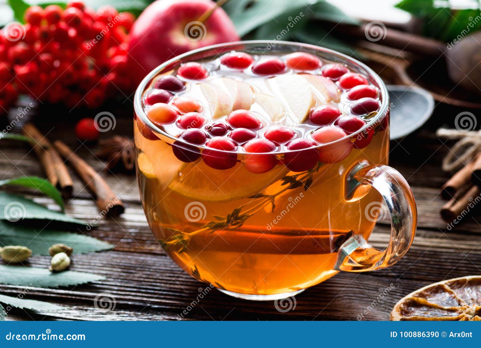 healthy warming ginger cranberry tea