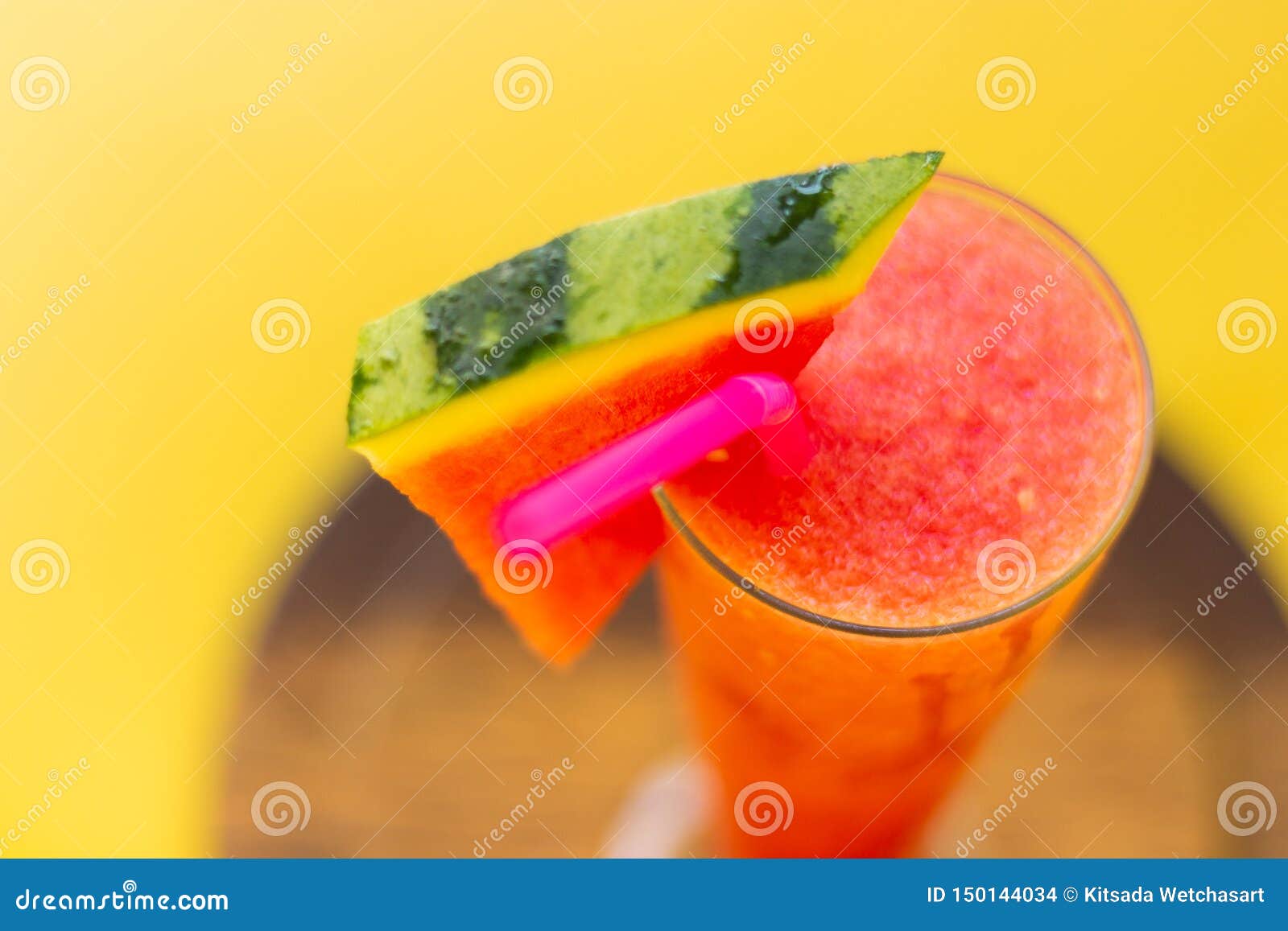 Download Healthy Watermelon Smoothie In Glass With Watermelon And Straw On Yellow Background Healthy Detox Or Diet Concept Stock Photo Image Of Cocktail Cold 150144034 Yellowimages Mockups