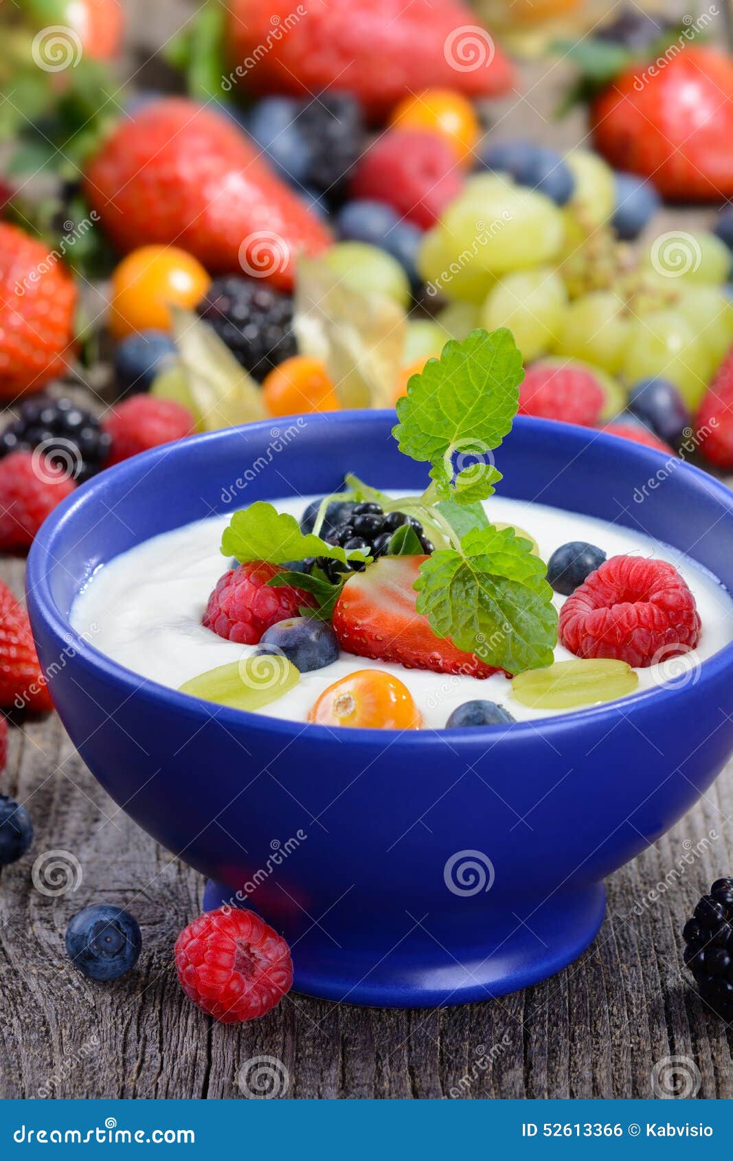 Healthy yogurt stock photo. Image of dessert, fruit, fruits 52613366