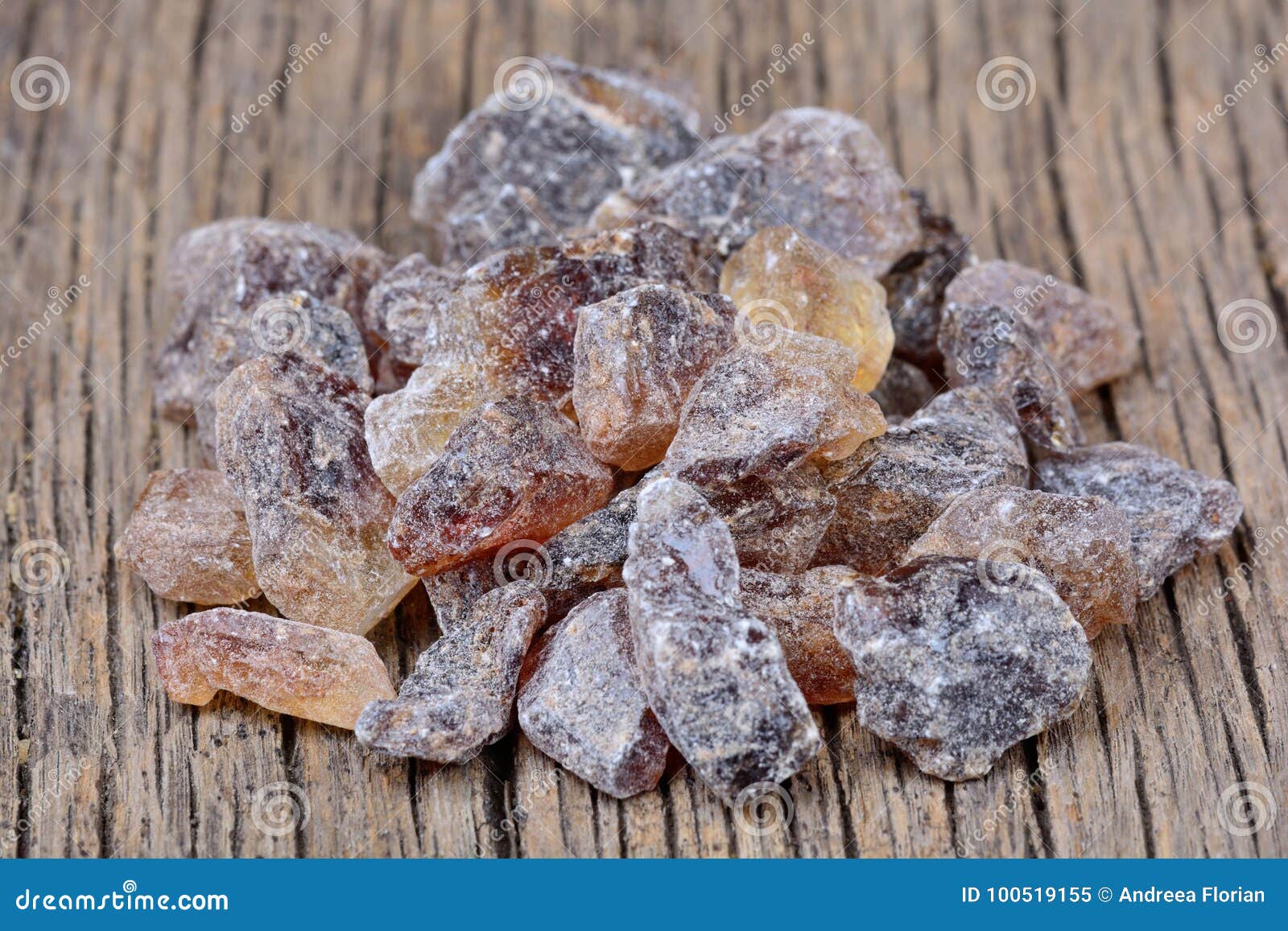 Heap of Brown Candy Crystals on Table Stock Image Image of candy
