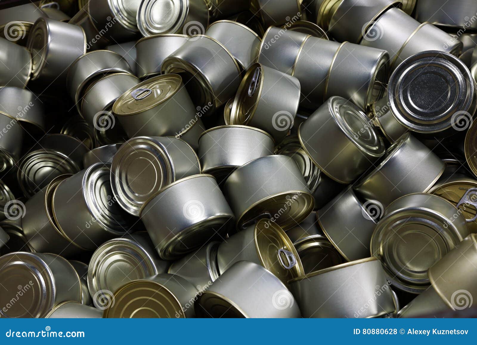 Heap of canned fish stock photo. Image of full, production 80880628