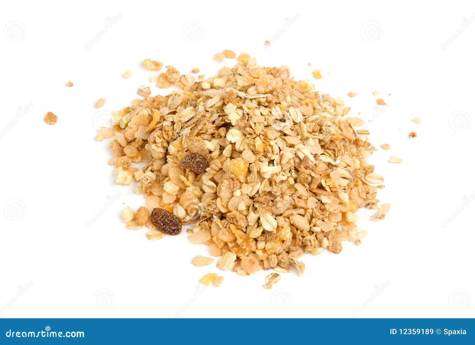 Heap of delicious muesli stock image. Image of background 12359189