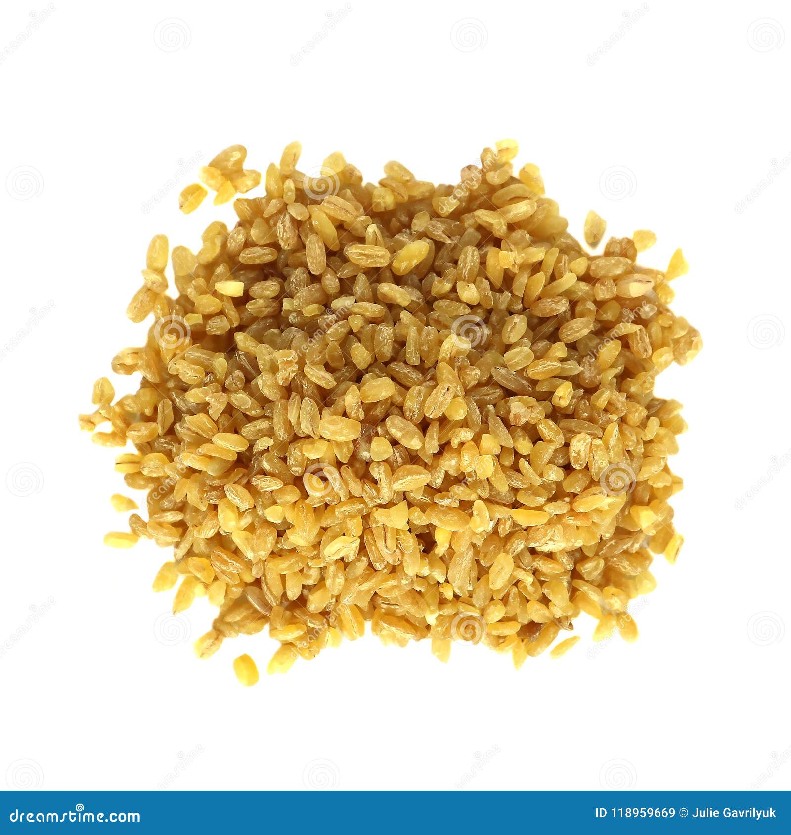 Bulgur Wheat on White Background Stock Image - Image of uncooked, seed ...