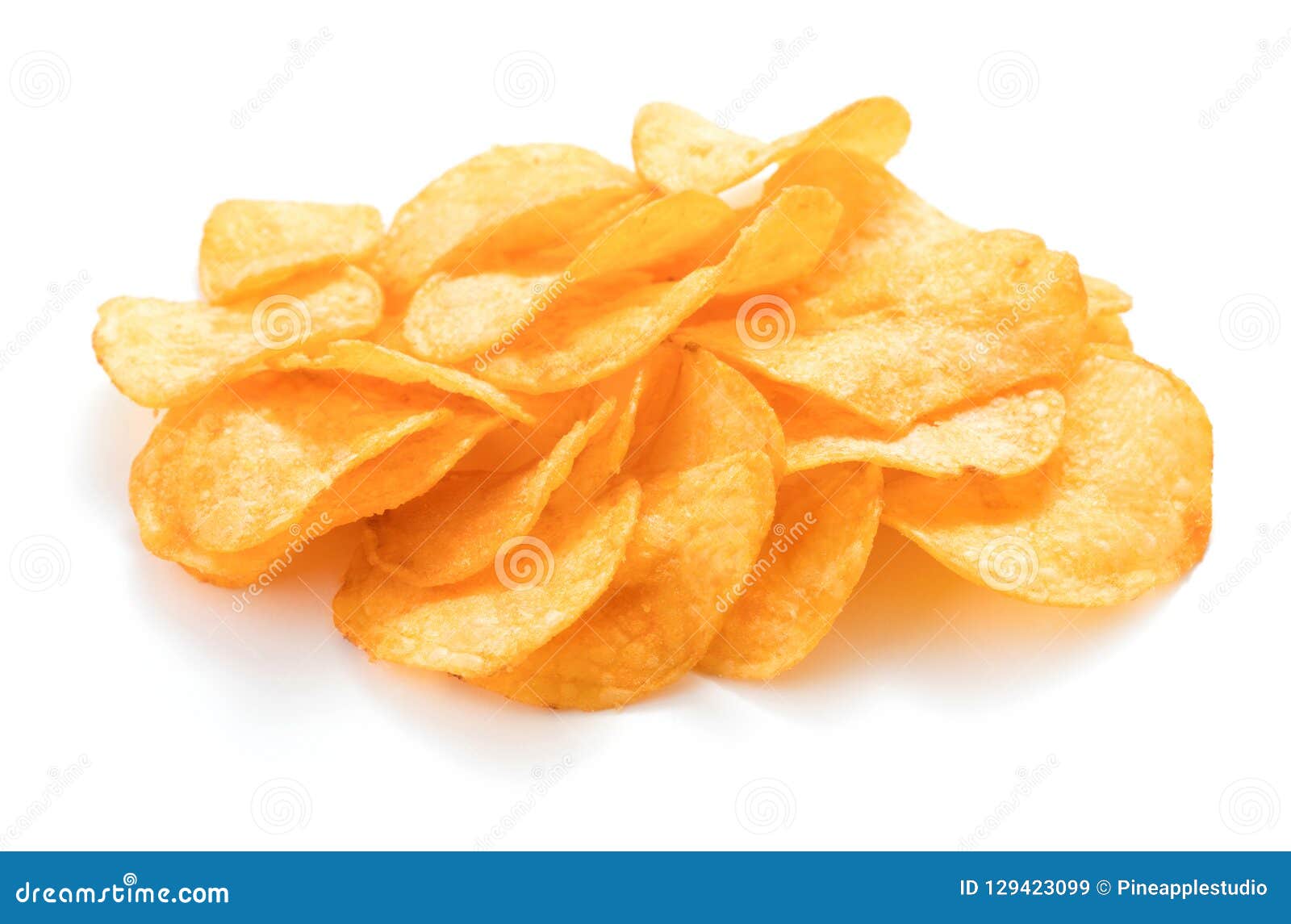 Potato chips isolated stock image. Image of prepared 129423099