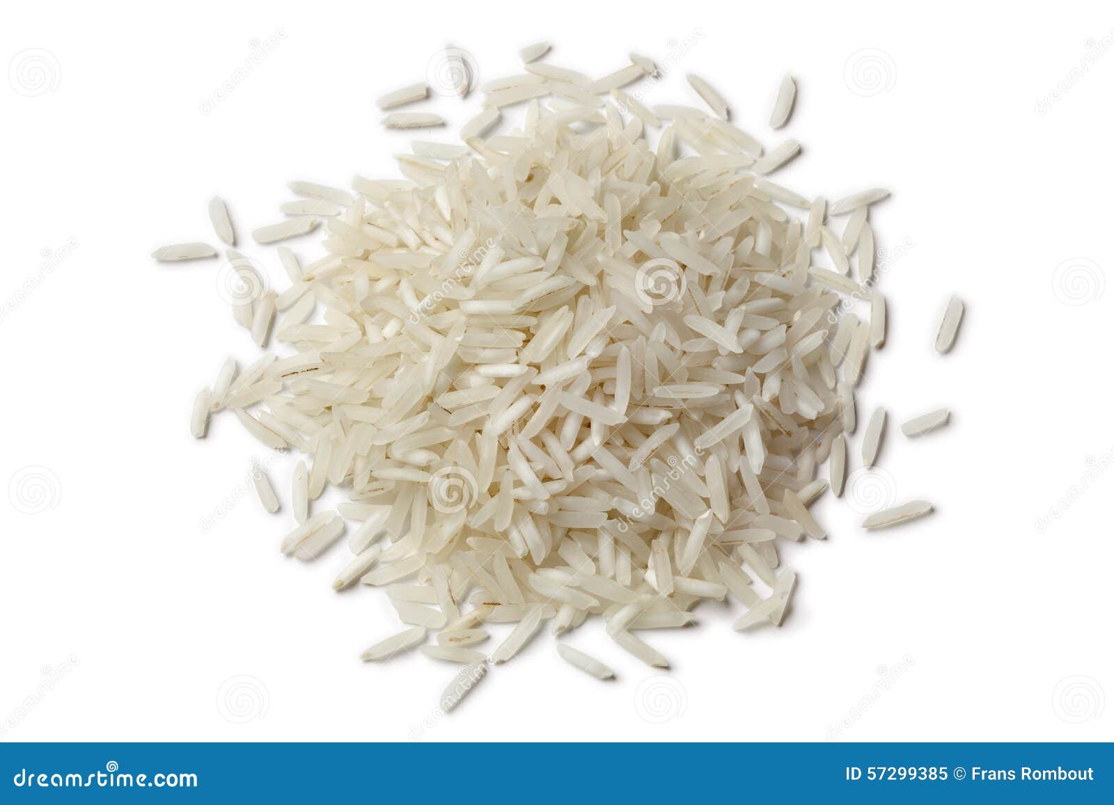 heap of raw basmati rice