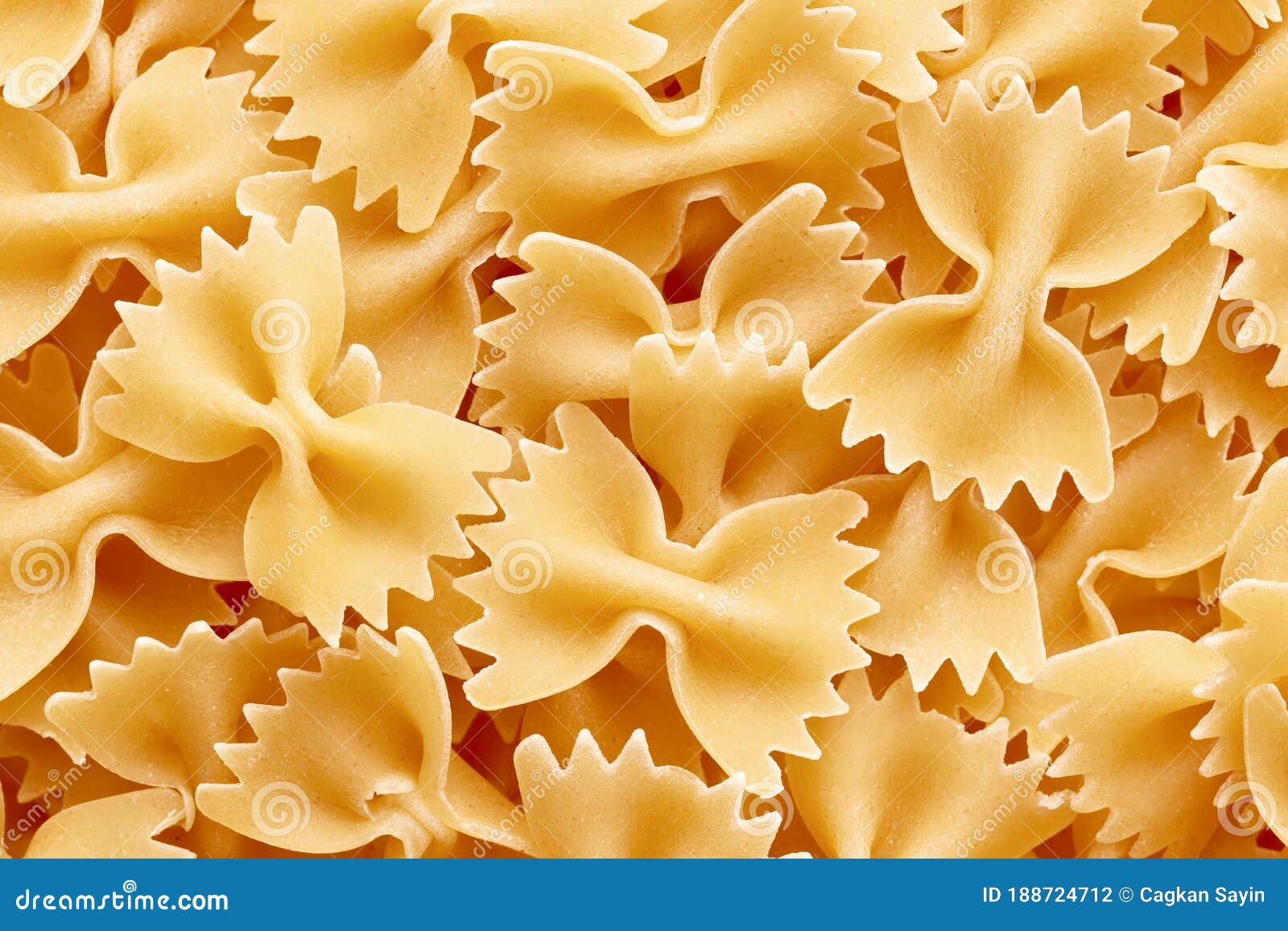 Heap of Raw Farfalle or Bow Tie Pasta Stock Photo Image of shape