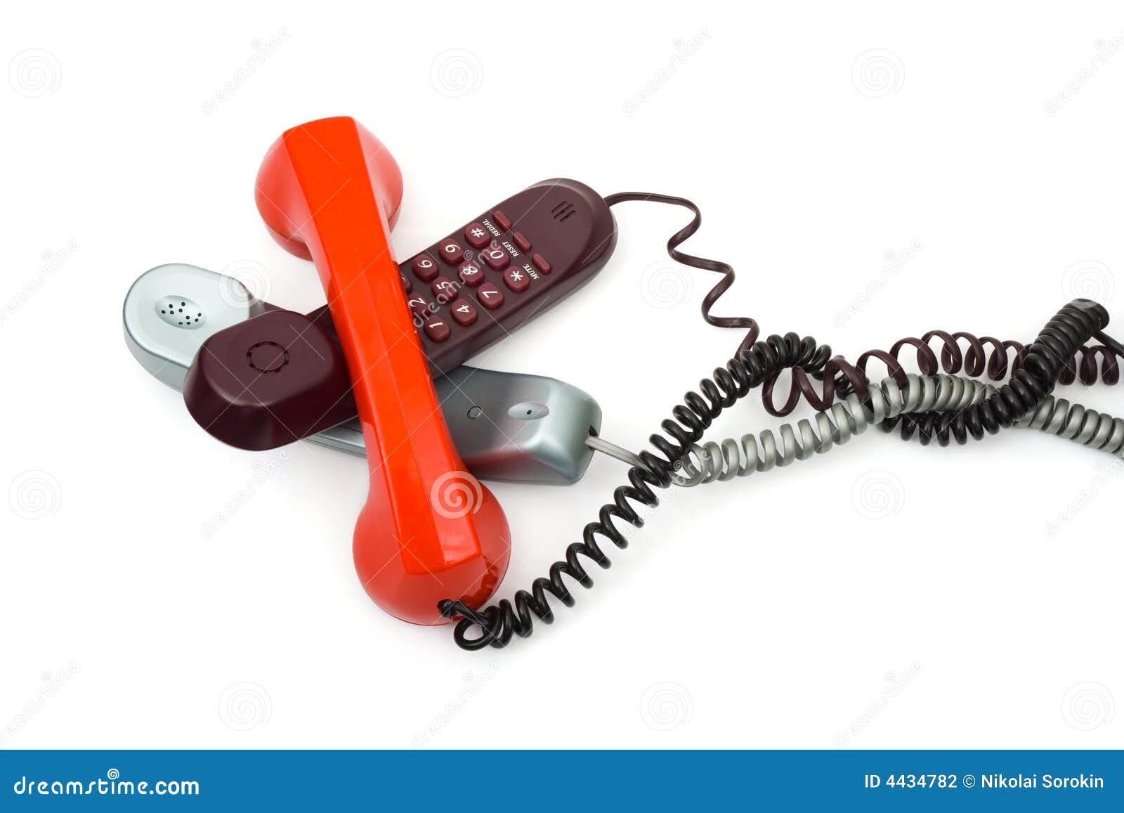 Heap of telephones stock photo. Image of network, dialup 4434782