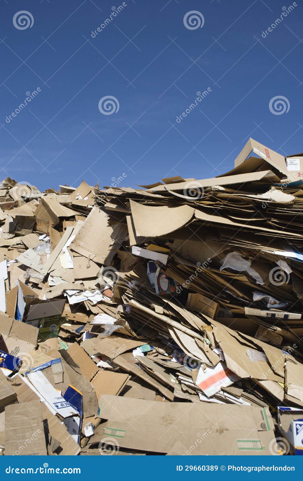 Heap of Thrown Cardboard Boxes Stock Image Image of dispose