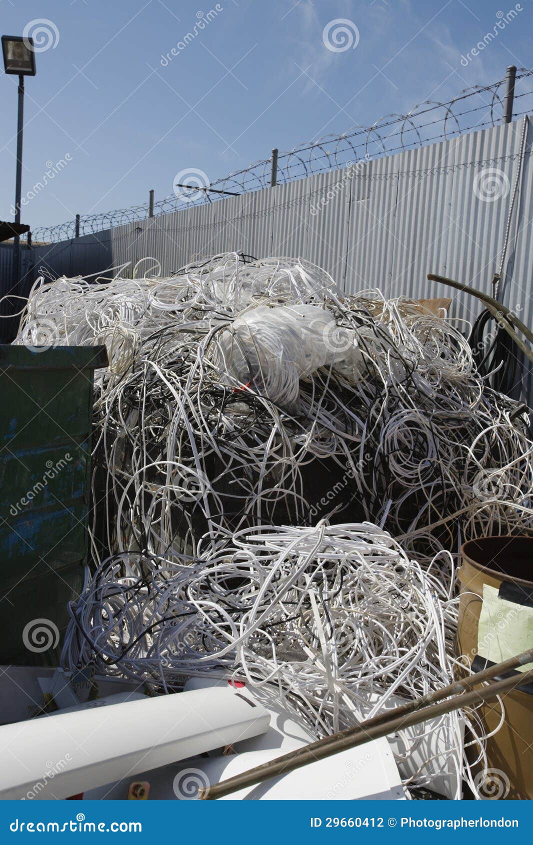 Heap of Thrown Wires stock photo. Image of cable, discard 29660412