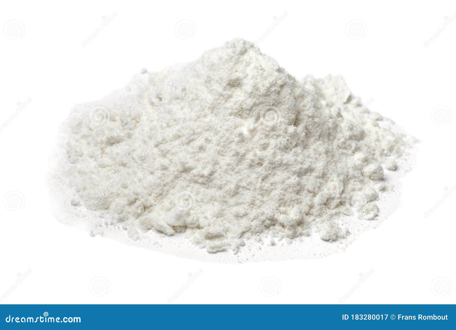 Heap of White Wheat Flour Close Up Stock Image Image of powder