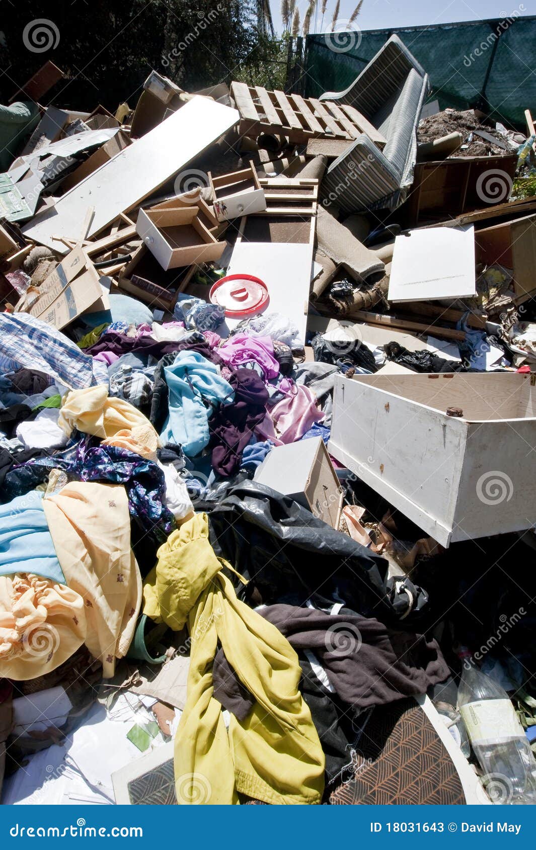 Heapes of household refuse stock image. Image of broken 18031643