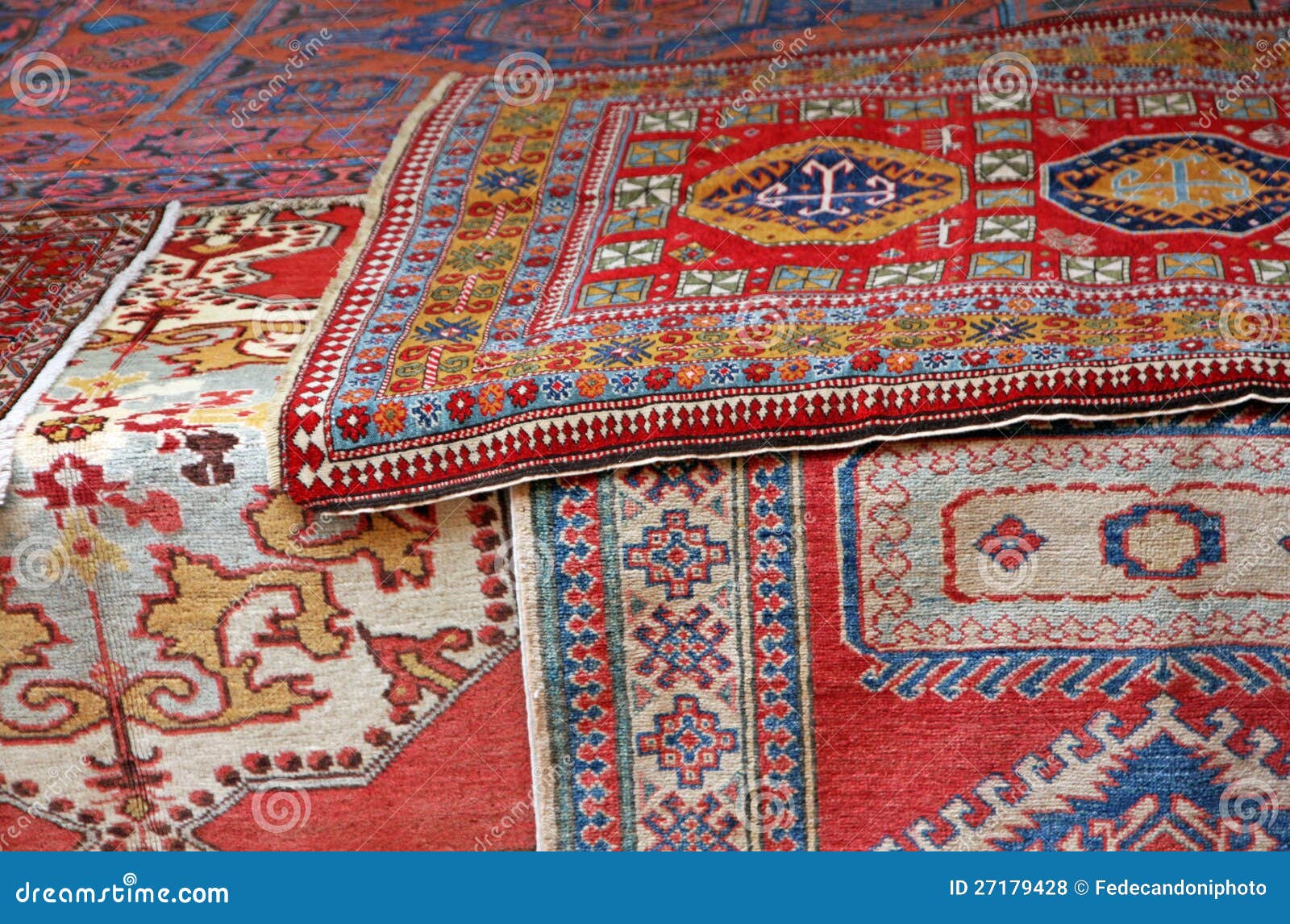 Heaps Of Valuable Oriental Carpets Stock Photo Image of handmade