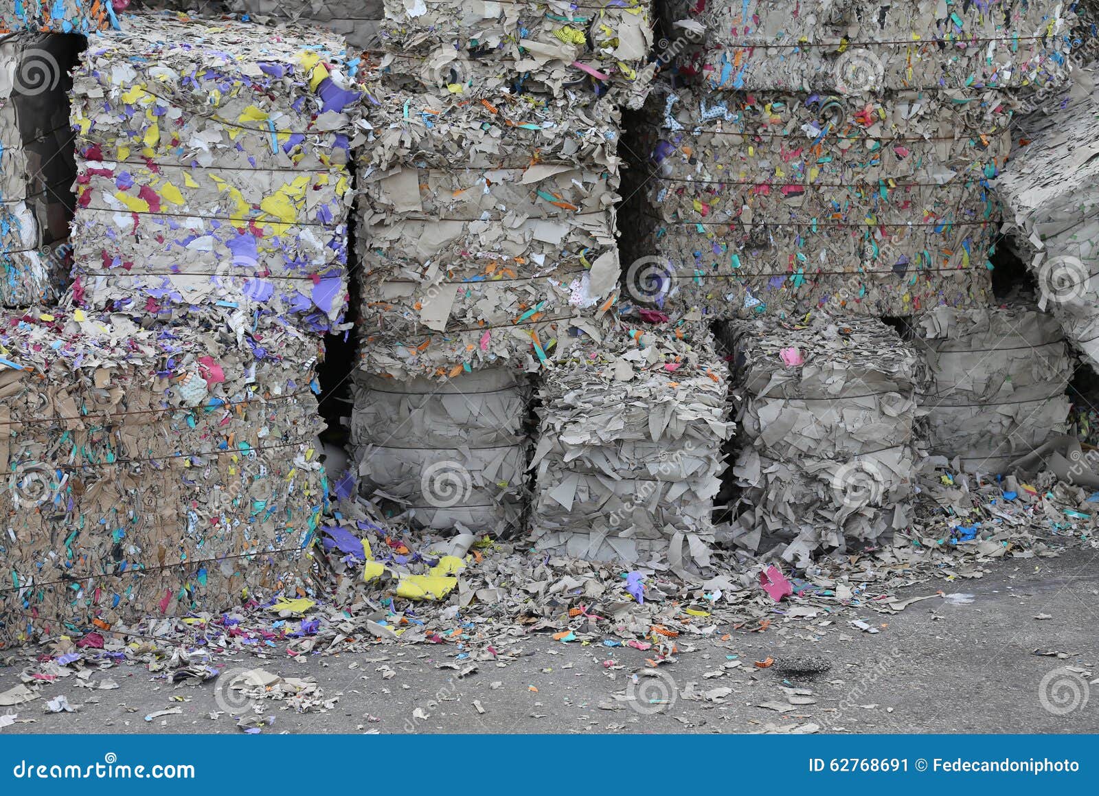 Heaps of Waste Paper in the Paper Mill Stock Image Image of garbage