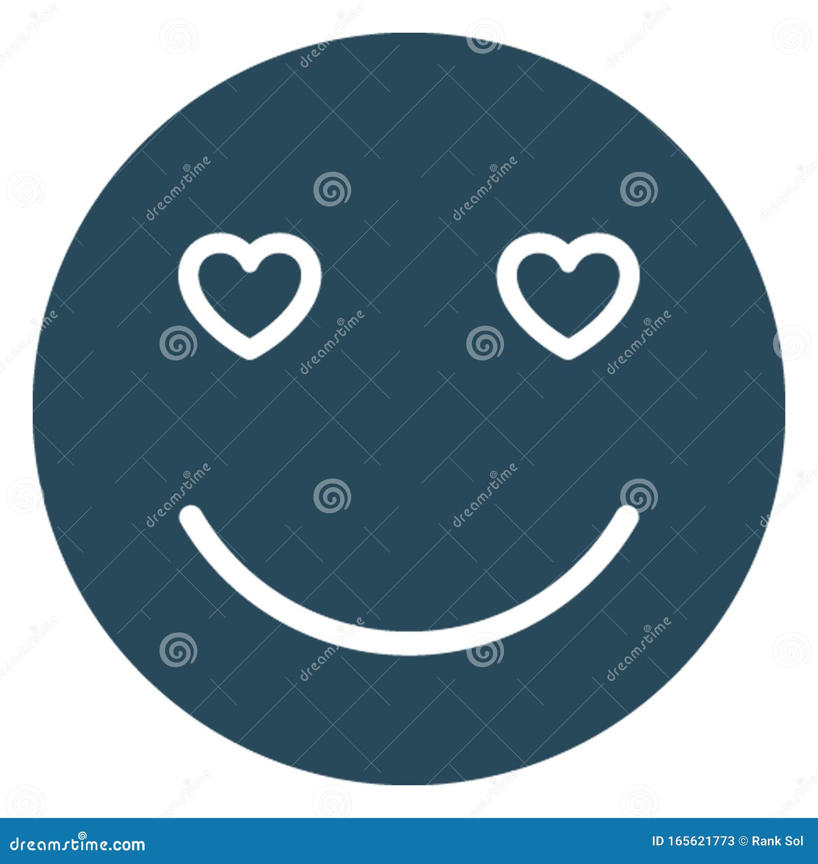 hear eye, adoring   icon which can be easily modified or edited