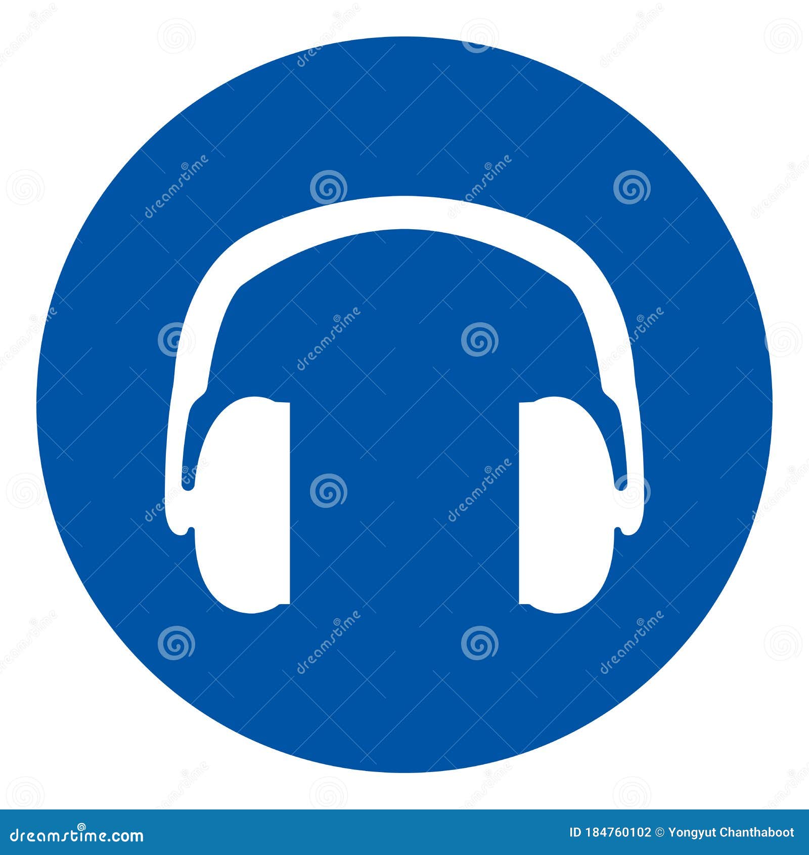 Hearing Protection Symbol Sign, Vector Illustration, Isolate on White