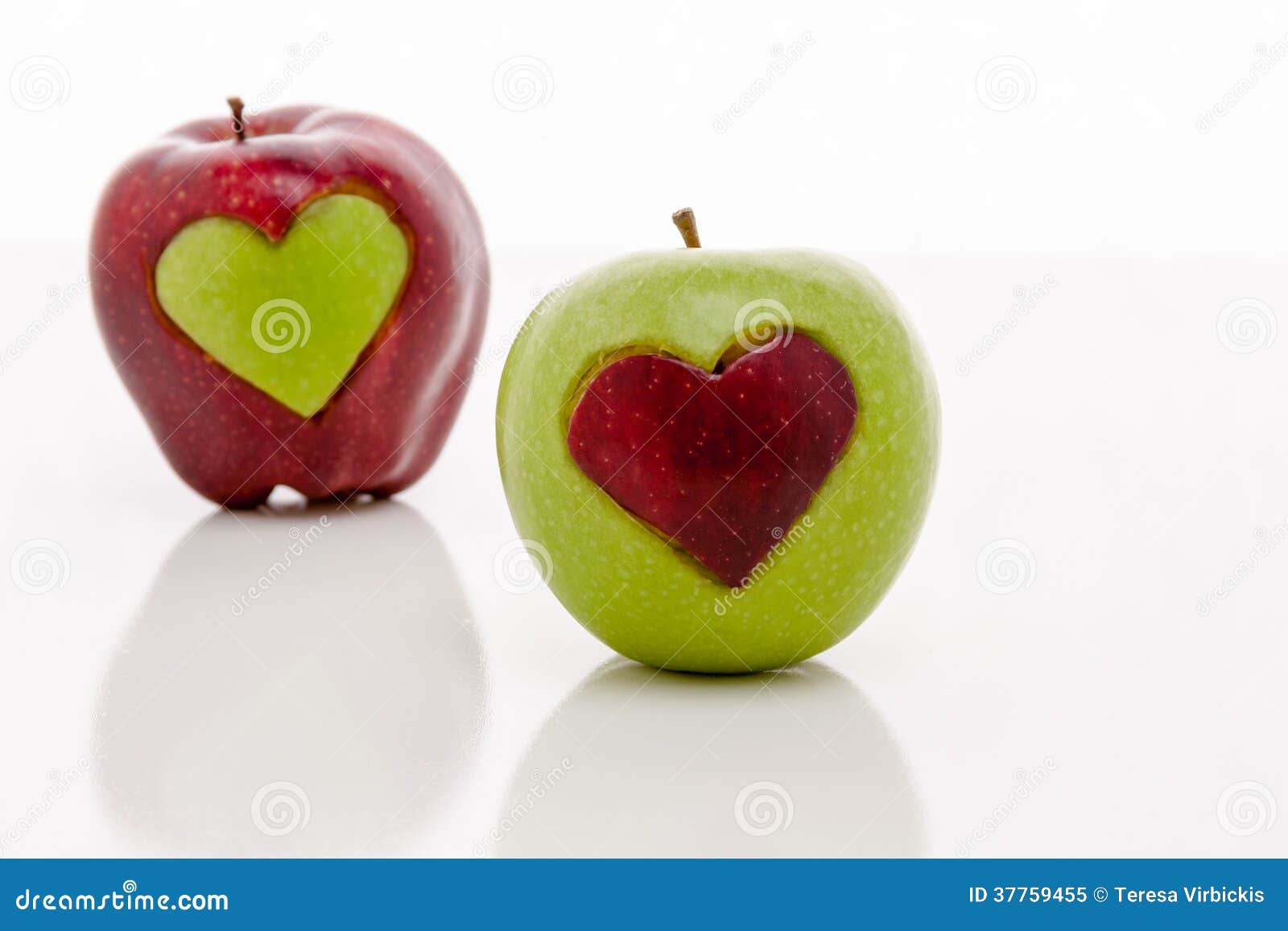 Heart Apples stock image. Image of eating, delicious 37759455