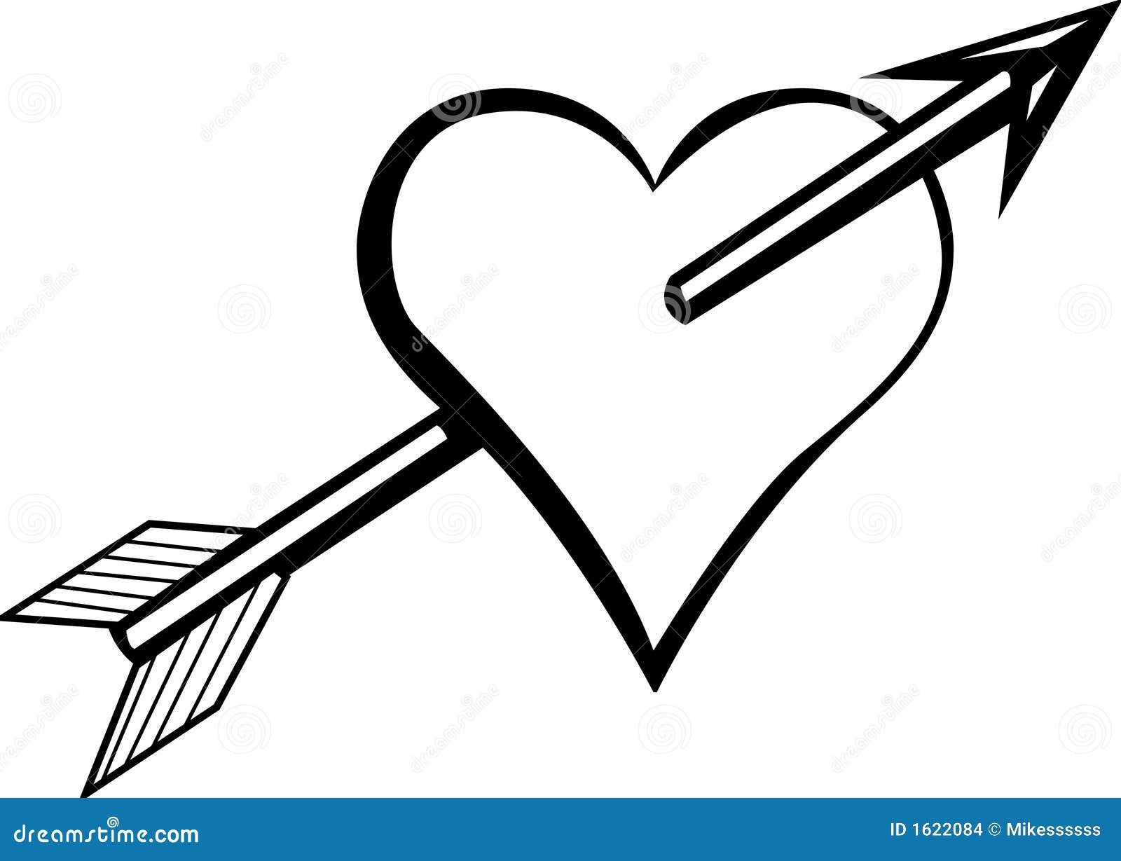 free clipart heart with arrow - photo #43