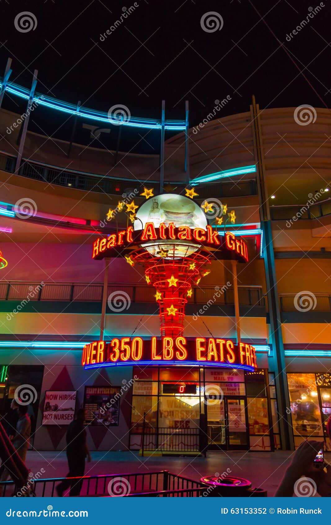 At the Heart Attack Grill in Las Vegas Editorial Photography - Image of ...
