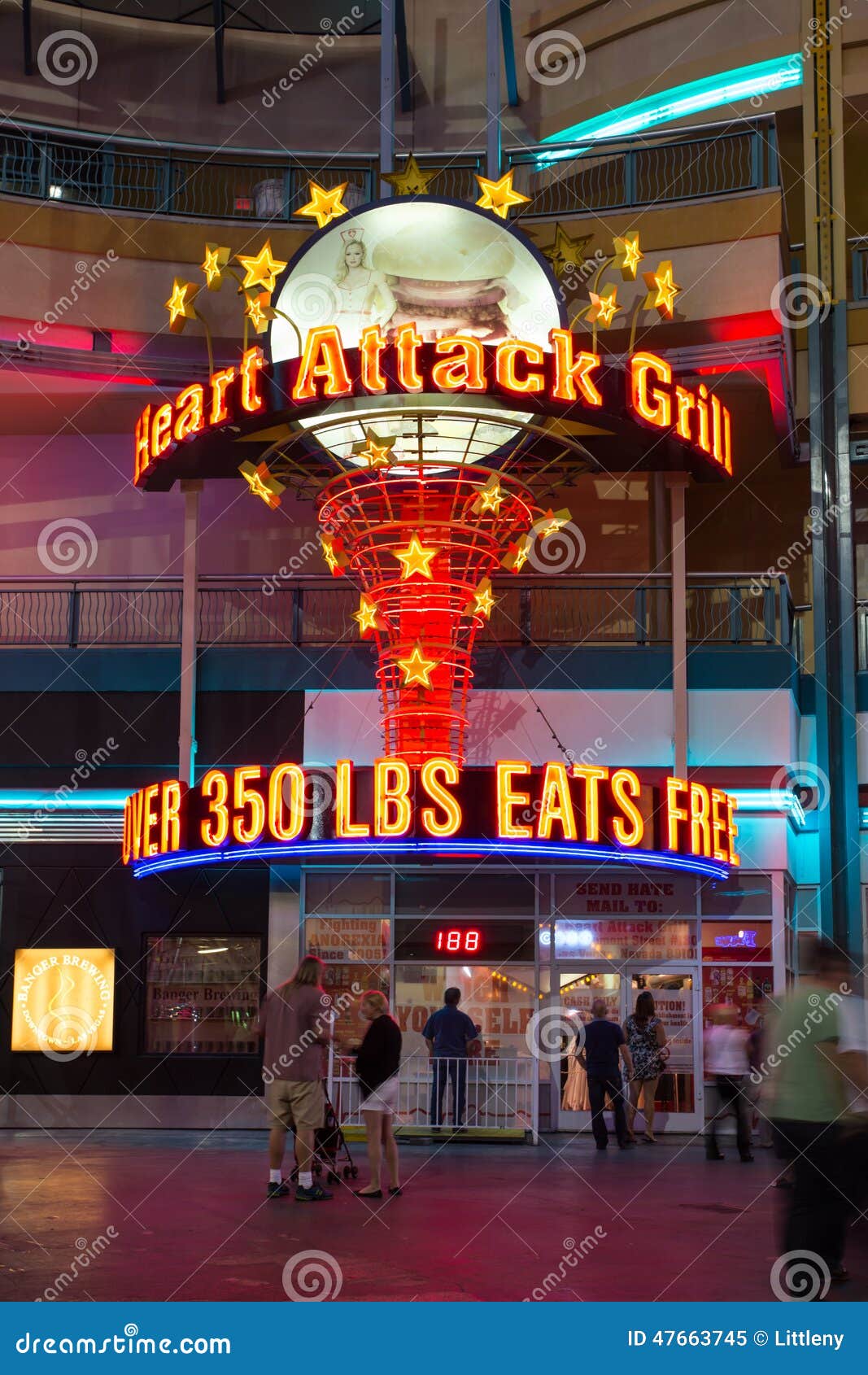 Heart Attack Grill Vegas editorial image. Image of nevada - 47663745