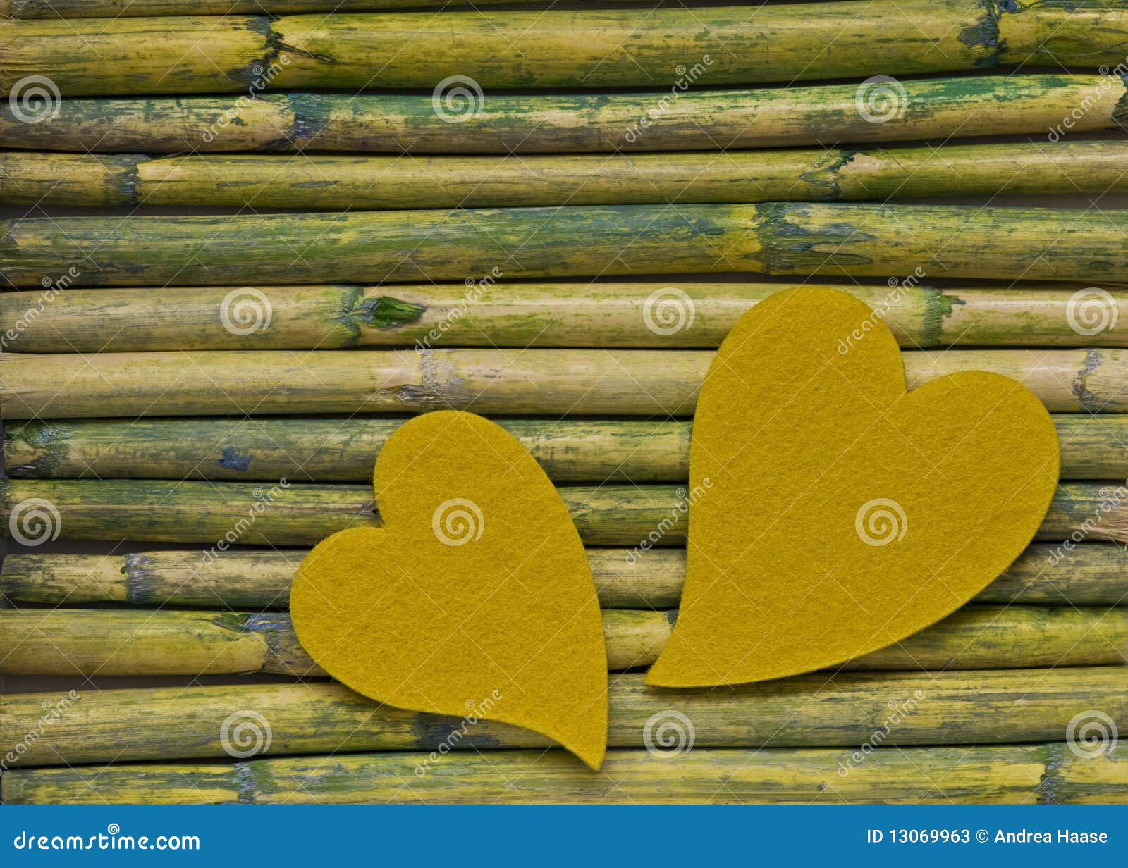 Heart on bamboo stock image. Image of valentines, felt 13069963