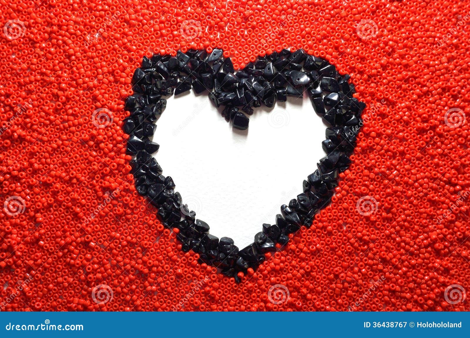 Heart beads frame stock image. Image of handmade, anniversary 36438767