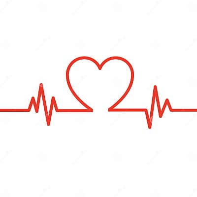 Heart Beat. Cardiogram. Cardiac Cycle. Medical Icon. Stock Vector ...